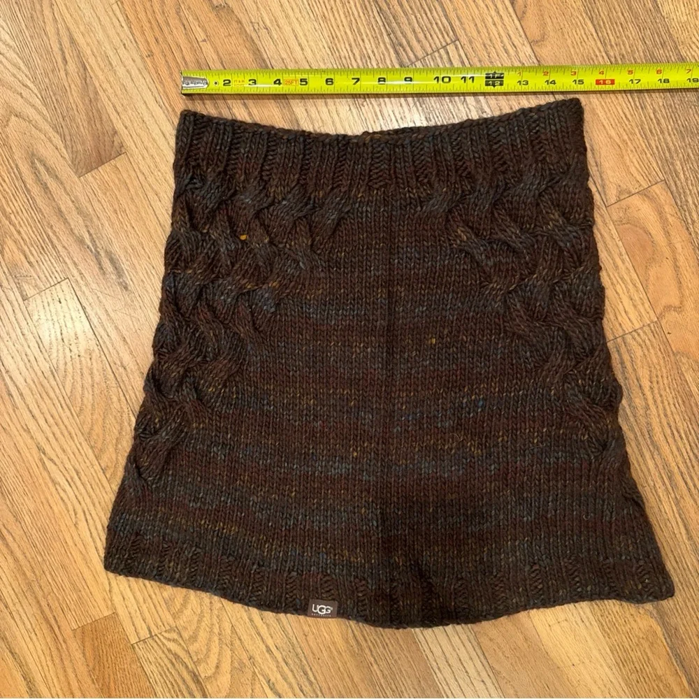 UGG Dark Brown Cable Knit Skirt - Picture 4 of 6